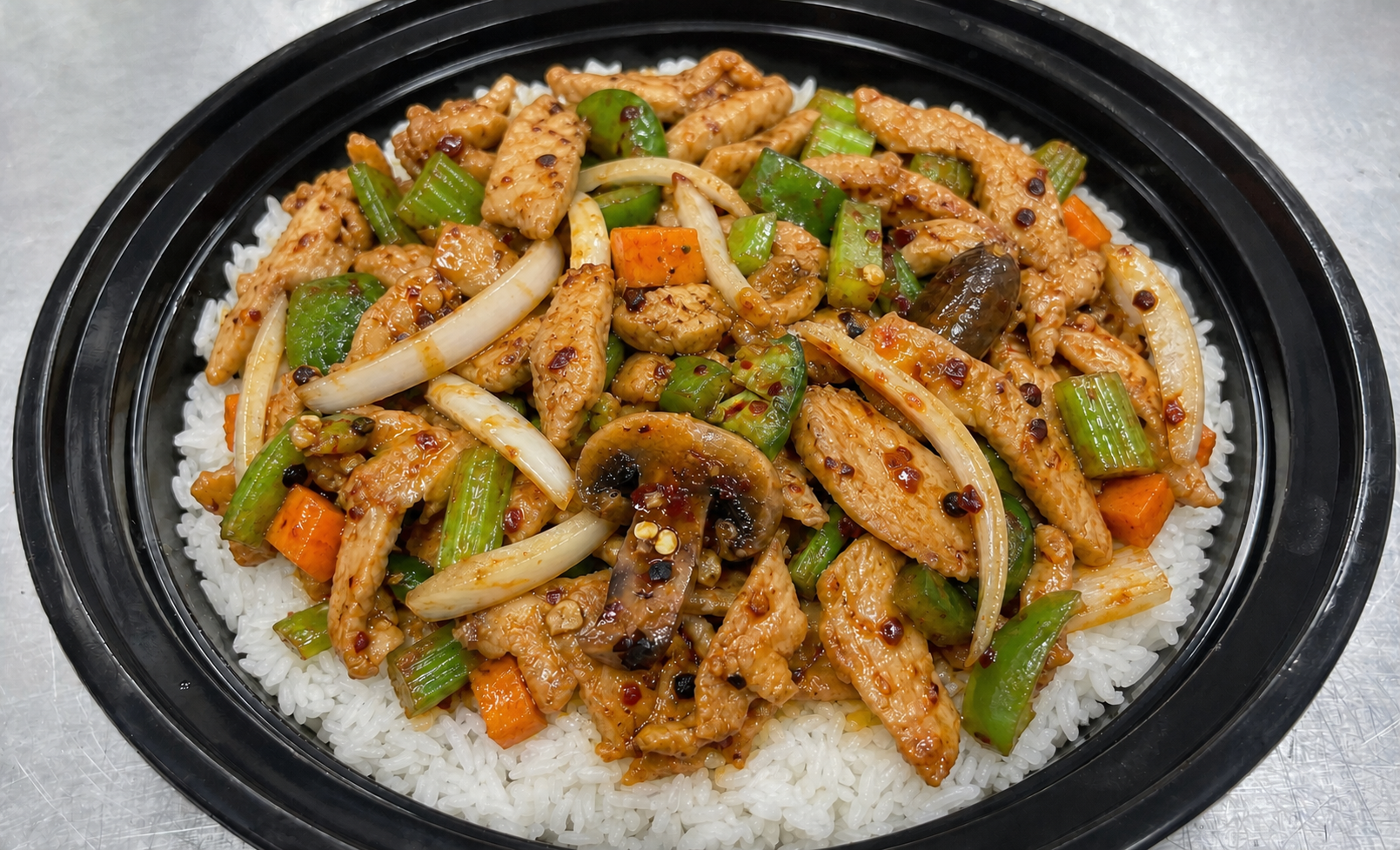 Jalapeno Chicken over Rice